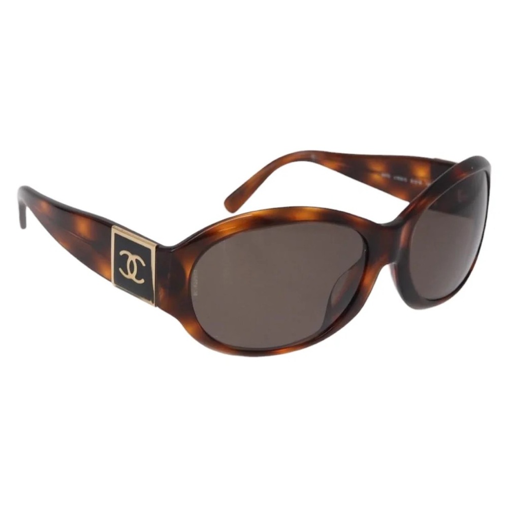 Chanel CC Tortoiseshell Coco mark Sunglasses